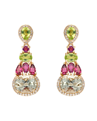 Tiramisu Vermeil 8.56 Ct. Tw. Gemstone Earrings