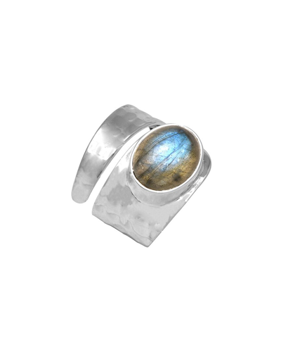 Tiramisu Silver 5.15 Ct. Tw. Labradorite Ring