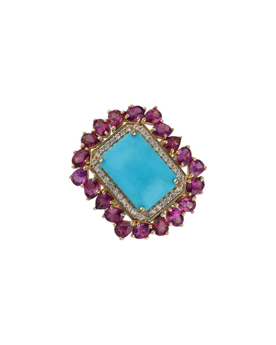 Tiramisu Vermeil 10.86 Ct. Tw. Gemstone Ring