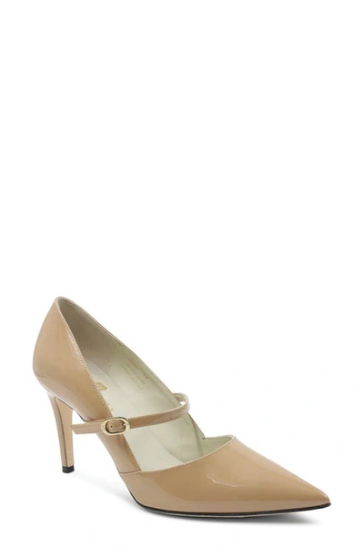 Bruno Magli Gemma Mary Jane Pump In Honey Patent