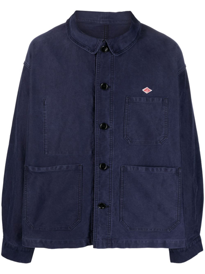 Danton Moleskin Jacke In Blue | ModeSens