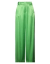 Vicolo Woman Pants Green Size S Viscose In Green