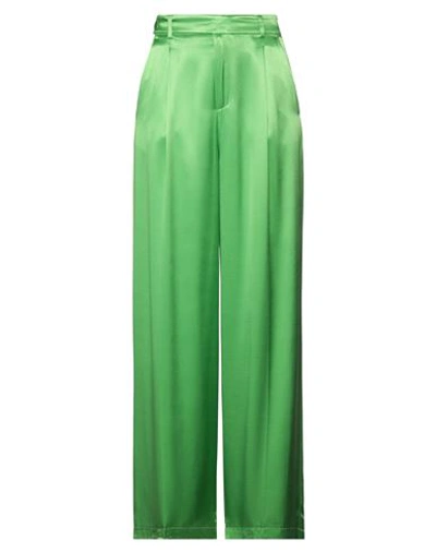 Vicolo Woman Pants Green Size S Viscose