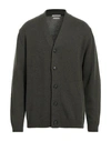 Daniele Fiesoli Man Cardigan Military Green Size Xxl Cashmere