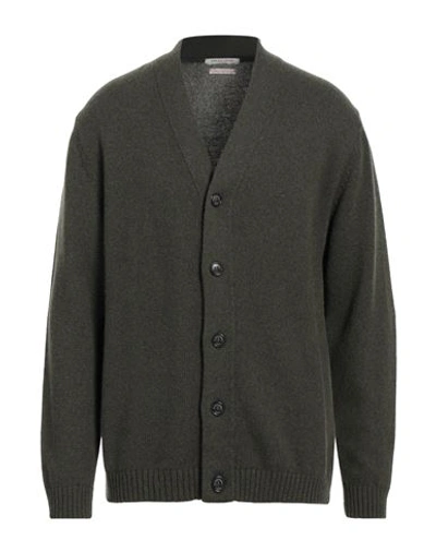 Daniele Fiesoli Man Cardigan Military Green Size Xxl Cashmere In Green