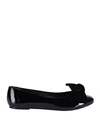 Ballerette Colonna Woman Ballet Flats Black Size 7 Soft Leather, Textile Fibers