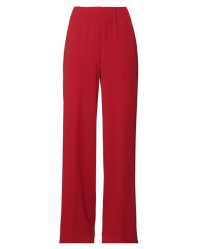 Aspesi Woman Pants Red Size 8 Triacetate, Polyester