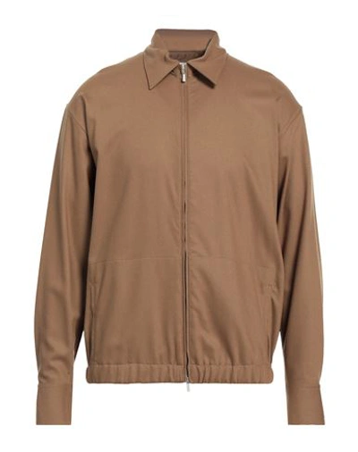 Pt Torino Man Jacket Sand Size 16 ½ Virgin Wool, Elastane In Brown