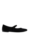 Ballerette Brera Woman Ballet Flats Black Size 12 Textile Fibers In Black
