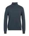 Alpha Studio Man Turtleneck Blue Size 42 Merino Wool