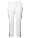 Blue Les Copains Woman Pants White Size 10 Polyester, Elastane