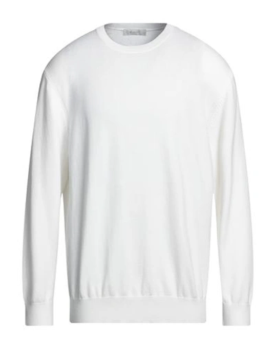 Diktat Man Sweater White Size Xxl Viscose, Polyamide, Acrylic, Cashmere