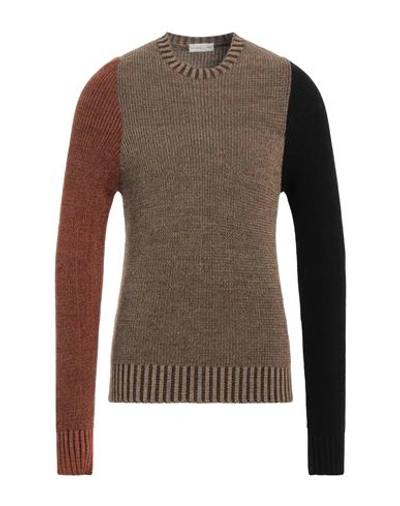 Become Man Sweater Sand Size 38 Acrylic, Wool, Viscose, Alpaca Wool In Beige