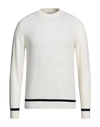 Diktat Man Sweater Ivory Size Xxl Lambswool, Polyamide In White
