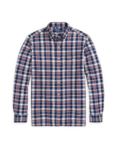 Polo Ralph Lauren Man Shirt Blue Size Xl Cotton