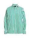 Polo Ralph Lauren Stripe Cotton Button-up Shirt In Green