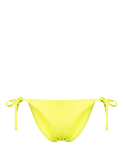 Cynthia Rowley Self-tie Bikini Bottoms In Yellow