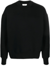 AMI ALEXANDRE MATTIUSSI LOGO-PATCH LONG-SLEEVED SWEATSHIRT