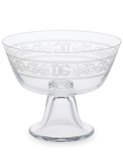 Dolce & Gabbana Logo-embossed Fruit Bowl In White