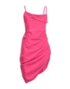 Jacquemus La Robe Saudade Draped Minidress In Pink