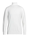 Diktat Man Turtleneck Ivory Size 3xl Merino Wool In White