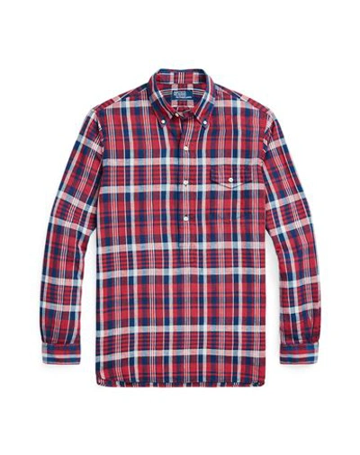 Polo Ralph Lauren Man Shirt Red Size Xxl Cotton