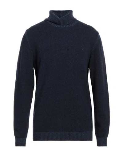 Brooksfield Man Turtleneck Navy Blue Size 44 Wool