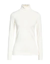Stella Mccartney Woman Turtleneck Cream Size 4-6 Viscose, Polyester In White