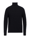 +39 Masq Man Turtleneck Midnight Blue Size 42 Cotton, Polyamide, Elastane