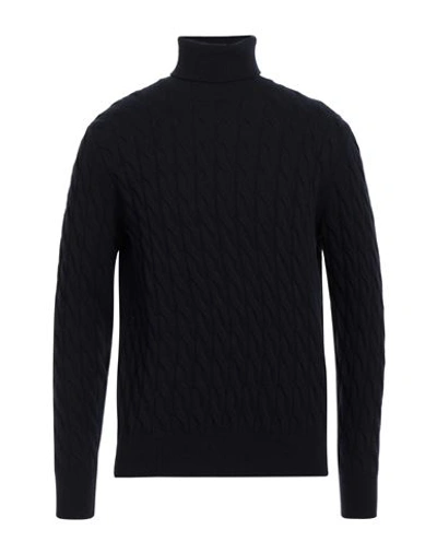 +39 Masq Man Turtleneck Midnight Blue Size 46 Cotton, Polyamide, Elastane