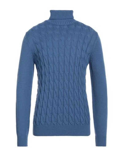 Diktat Man Turtleneck Pastel Blue Size Xl Wool, Acrylic In Blue
