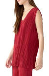 Sanctuary Plissé Culottes In Red Dahlia