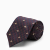GUCCI RED/BLUE SILK TIE WITH BEES,5450784E002/N_GUC-4174_100-U
