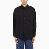 MARNI BLUE/BLACK WOOL SHIRT,CUMU0061A1TW839/N_MARNI-00B99_202-52