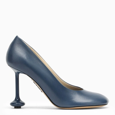 Loewe Leather Toy Pumps 90 In Blue