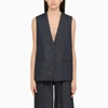 Amiri V-collar Sleeveless Vest In Blue
