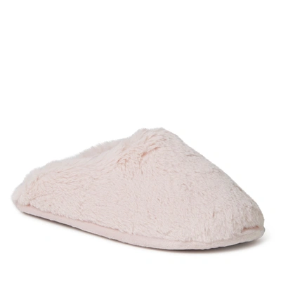 DEARFOAMS WOMEN'S BAILEY PLUSH FURRY SCUFF SLIPPERS