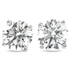 Pompeii3 1 1/4 Ct Diamond Screw Back Studs 14k White Gold Lab Grown Eco Friendly In Multi