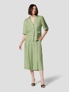 Equipment Leon Print Button-up Shirt In Green