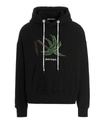 Palm Angels Oversize Broken Palm Graphic Hoodie