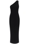 Totême One-shoulder Ribbed Dress Black