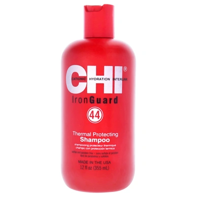 Chi 44 Iron Guard Thermal Protecting Shampoo By  For Unisex - 12 oz Shampoo In Green