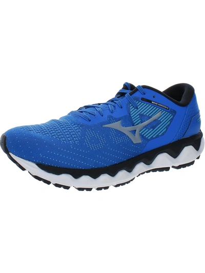 Mizuno Wave Horizon 5 Mens Fitness Exercise Running Shoes In Blue