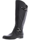 NATURALIZER JENELLE WOMENS WIDE CALF LEATHER RIDING BOOTS
