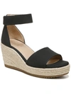 Soul Naturalizer Oakley Womens Buckle Espadrille Wedge Sandals In Black