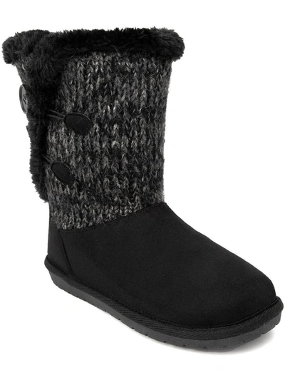 Sugar Marty Womens Faux Suede Cold Weather Winter & Snow Boots In Multi