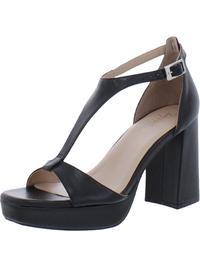Naturalizer Jae Womens Buckle Open Toe Heels In Black