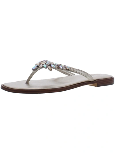 NATURALIZER FALLYN WOMENS RHINESTONE SLIP ON THONG SANDALS