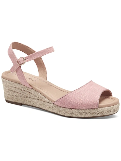 Charter Club Luchia Platform Wedge Sandals, Created For Macy's In Pink