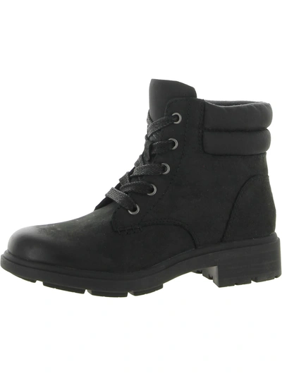 Ugg Harrison Womens Leather Lace Up Ankle Boots In Black